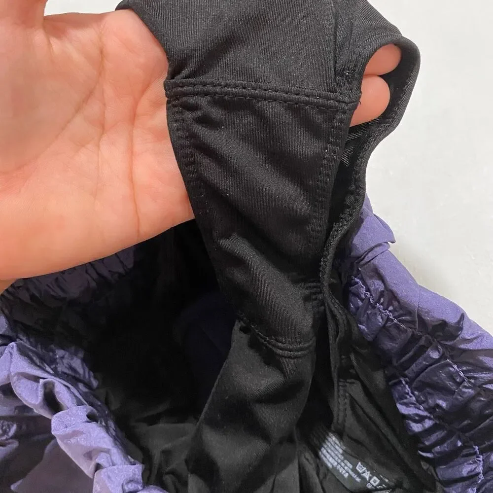 Free People FP Movement Purple Smocked Running Shorts XS High Rise Athletic